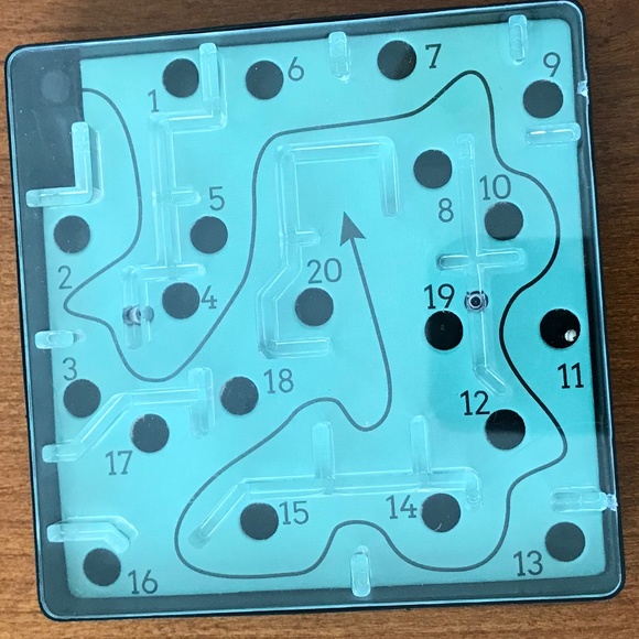 Greenbrier International Marble Maze Number Game Fidget Hand Sized Puzzle - Picture 2 of 3